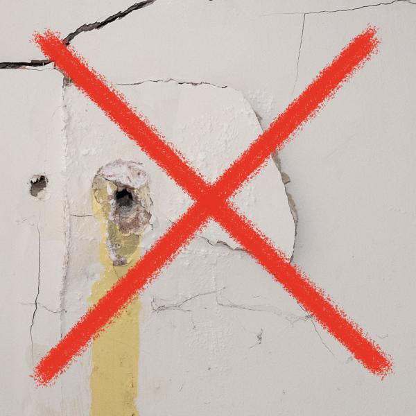 Kit de montaje de detectores de humo recubiertos de níquel para alarmas de bomberos sin perforación