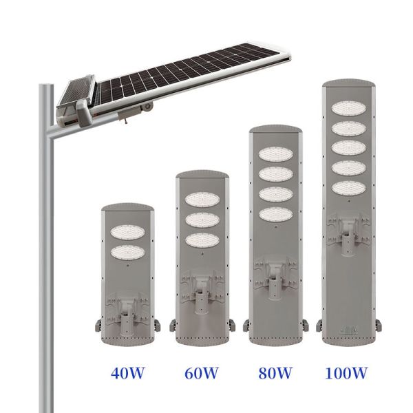 Solar LED Street Light IP65 EU CE Certified High-Power Super-Bright Self-Cleaning 40W-100W Road Lighting System