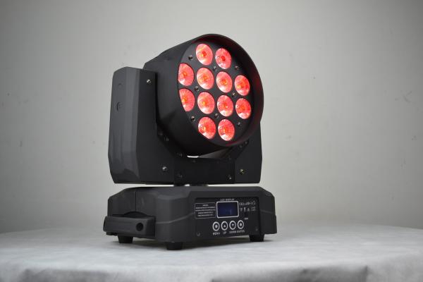 12X15W RGBWA+UV 6 in 1 LED Moving Wash Light For KTV ,Party , Concert  ,Festival