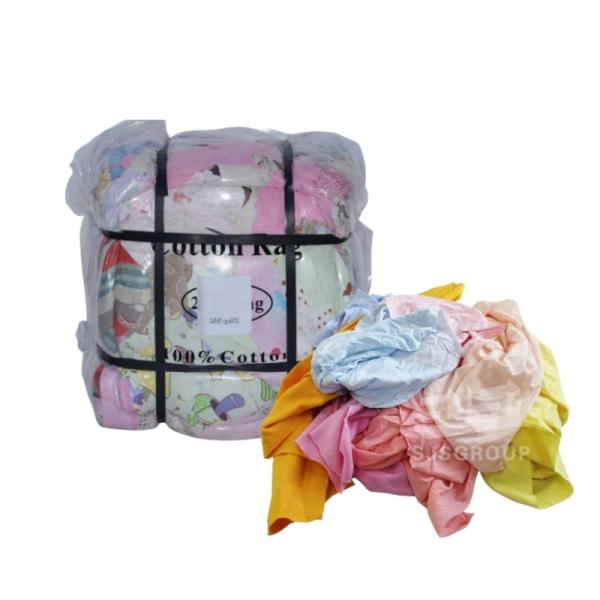 Saco 100% reciclado do algodão 40*40cm da cor escura 10kg Rags