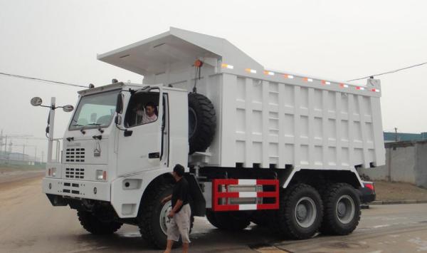 payload 50 tons HOWO 6x4 mining dump Trucks yellow or red color overloading Capacity