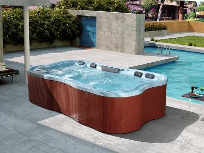 Banheira digital de SPA ao ar livre com luz LED colorida subaquática M-3219-D