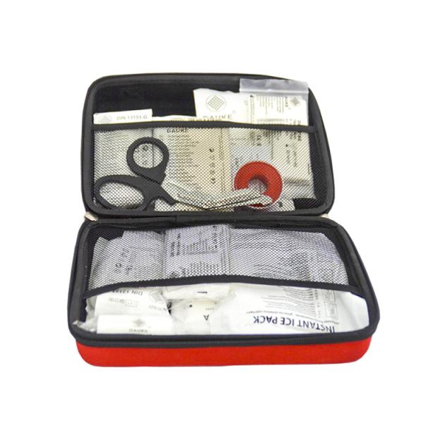 Kit de primeiros socorros exteriores da sobrevivência, viajando caminhando kit de primeiros socorros impermeáveis 15x9x4cm