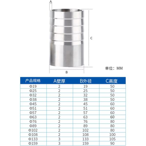 Серебряное литье BSP/NPT Сварный шланг Barb Nipple для WZ нержавеющей стали 304 316 3A DIN