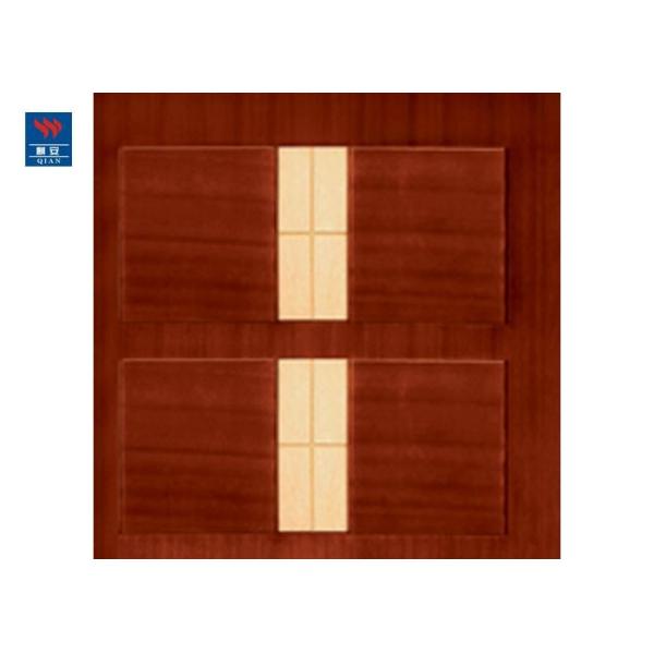 Hotel Entry Soundproof 60 Minutes UL Listed PVC Double Door Fire Rated Wood Doors