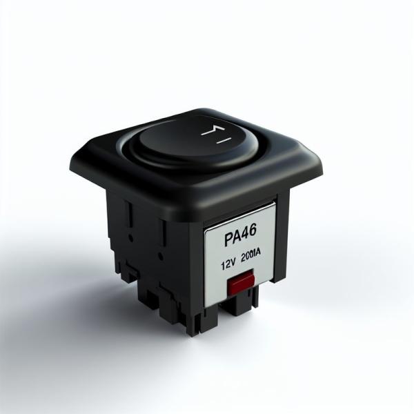 PA46 Black Elevator Push Button Switch 12V 200mA SMT