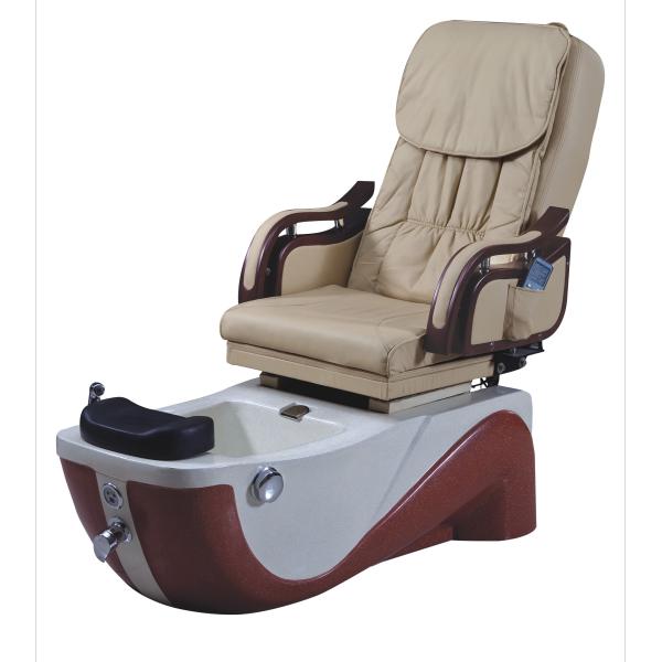 Full Electric Pipeless Salon Pedicure Chairs With Chrome Steel Fixed Base WT-8238