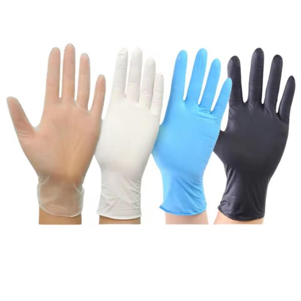 Disposable Latex Gloves High Elasticity Multi-Color Pink/Blue/White ISO/CE Certified Medical Examination Gloves