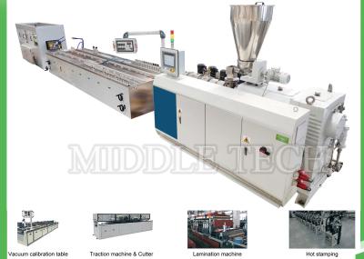 Twin Screw Plastic WPC Extrusion Line 240 Series For PE / Wood Floor Board