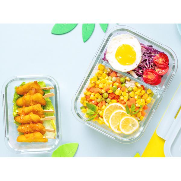Ясный пищевой контейнер 410ml BPA свободный течебезопасный стеклянный