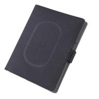 Carnet sans fil créatif de chargeur d'affaires avec Logo Leather mené