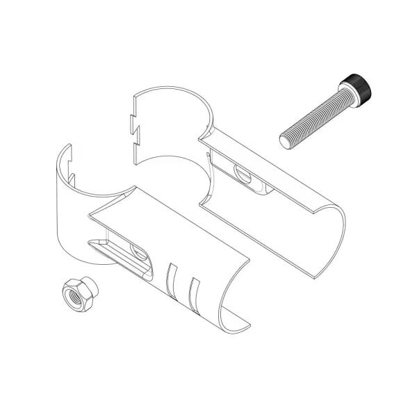 High Quality Sturdy Construction Pipe Rack Lean Tube Metal Joint