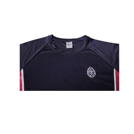 Polyester Round Neck Short Sleeve Loose Summer T Shirts Mens Casual Style