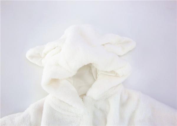 Fluffy Newborn Baby Bath Robes Towel Robe With Hood Super Absorbent