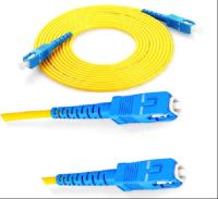 Fibra Jumper Cables do único modo ISO9001 da trança 3m da fibra ótica de SC/FC