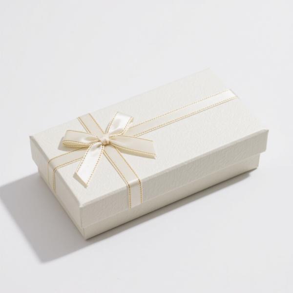 Cajas de regalos rectangulares exquisitas personalizadas con arcos de cinta - perfectas para amigos y amantes