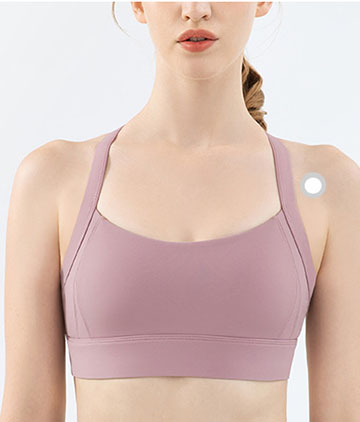 Розовых одежда разминки бюстгальтера спорт s l ударопрочных женщин задняя перекрестная