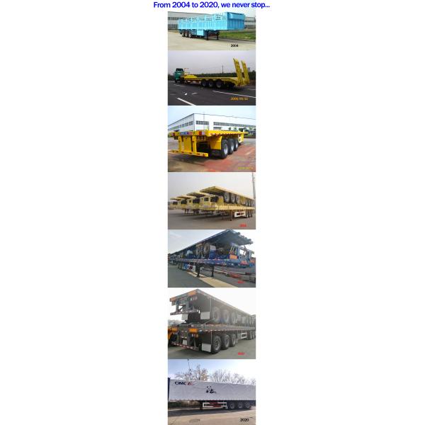 3 Axles Lowbed Trailer with Mechanical Suspension CIMC HUAJUN Stock