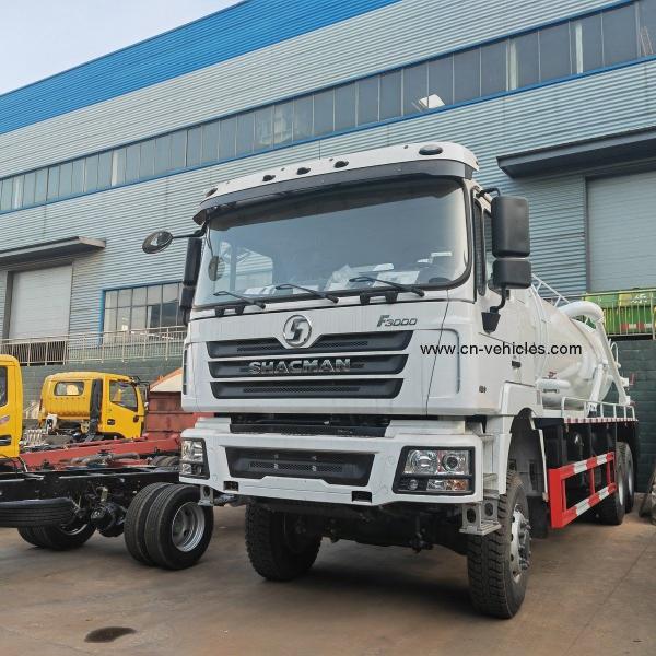 Shacman F3000 Fecal Waste Water Suction Truck , High Pressure Jetting Truck