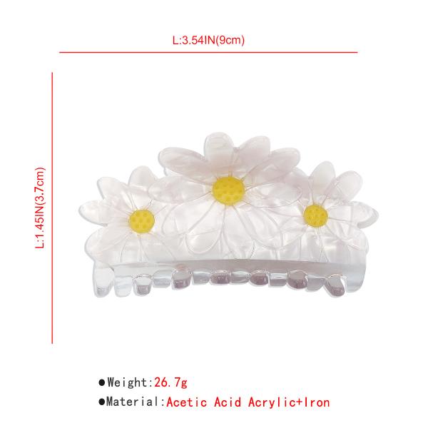 Creative design interesting acetate resin flower hairpin hair clip Daisy bouquet girls hairpin accessories