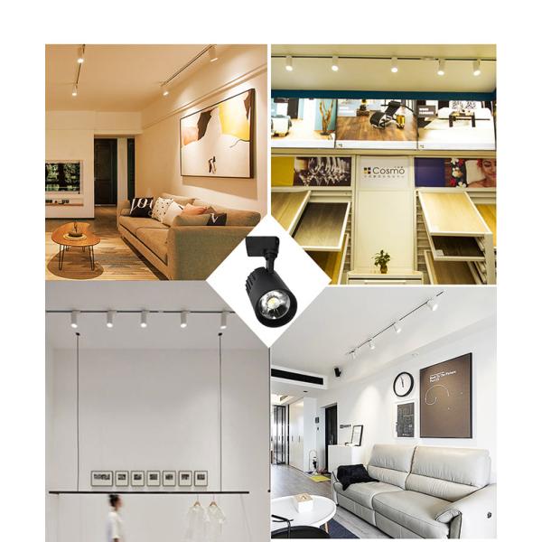 Aluminum Body COB LED Spotlight Commercial Lighting LED Track Spotlight