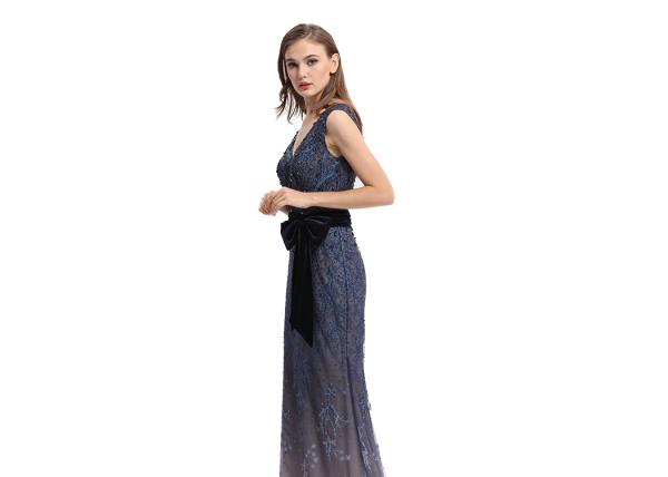 Elegant Popular Sleeveless Ball Gown Dresses Custom Size Polyester Or Spandex Fabric
