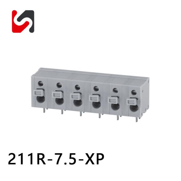 SHANYE BRAND 211R-7.5 300V 7.5mm pitch venta caliente de resorte de conector de bloques terminales de PCB con proveedor de alta calidad