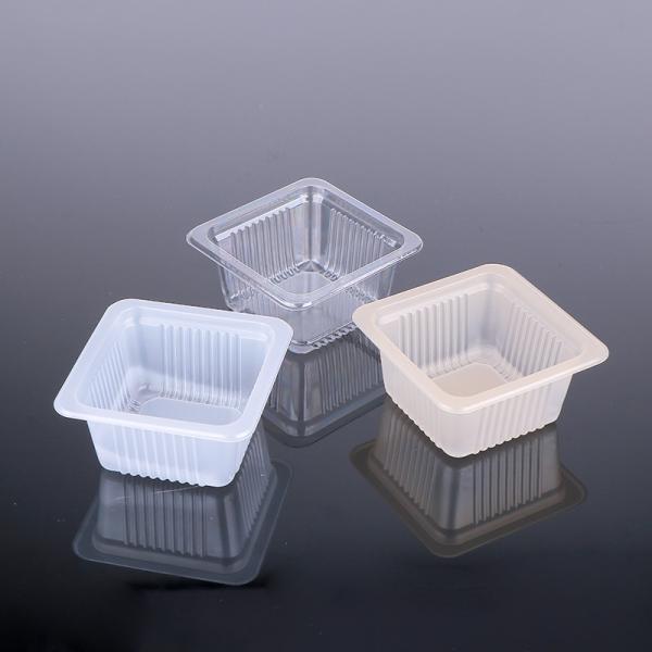 Bolha plástica Tray Food Grade do ANIMAL DE ESTIMAÇÃO claro descartável do Mooncake 6.8*6.8*3.4cm