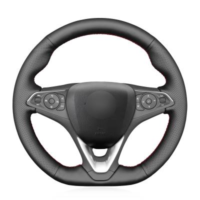 MEWANT Hand Stitch Genuine Leather Steering Wheel Cover for Opel Astra Combo Corsa Grandland X Insignia 2014 2017 2018 2019 2020