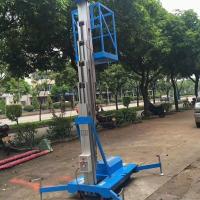 Plateforme de levage hydraulique en alliage d'aluminium à mât