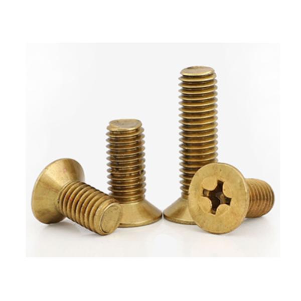 High-Quality M12 & M20 Brass-Plated Flat & CSK Head Machine Metal Screw T1 T2 T3 Customisation