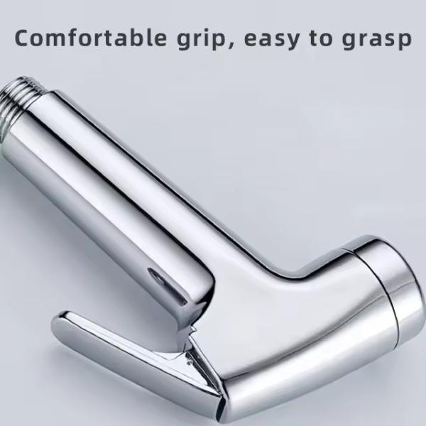 2024 Lizhen Round Toilet Bidet Spray Handheld Sprayer Wash Kit with Chrome Water Hose