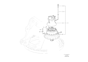 Мотор шестерни качания экскаватора VOE14598751 14598751 Vo-lvo EC290B