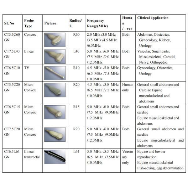 ISO Mobile Portable Ultrasound Scan Machine MSK GYN Measures
