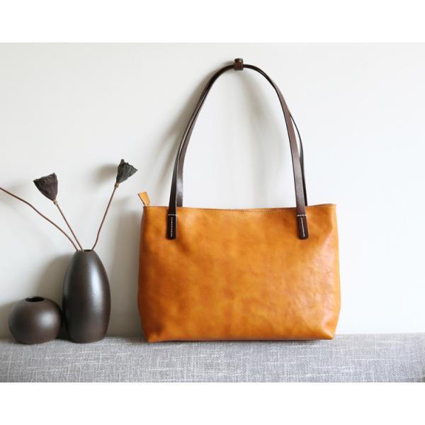 Authentic Handbags Tan Leather Tote Bag