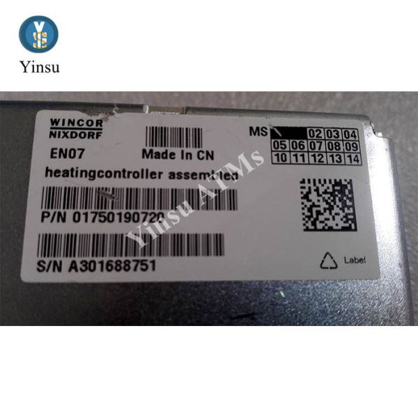 01750190720 ATM Parts Wincor heating controller assembled 1750190720
