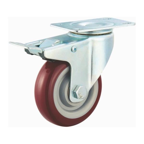 4 inch PVC locking wheels
