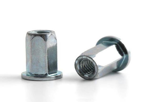 Carbon Steel Class 4.8 Hexagon Flat Head Rivet Nut High Strength M6 Easy To Install