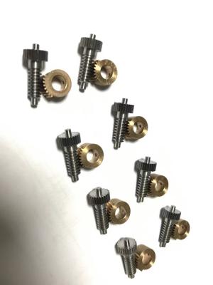 High Precision Steel Worm Shaft And Worm Gear For Valves OEM