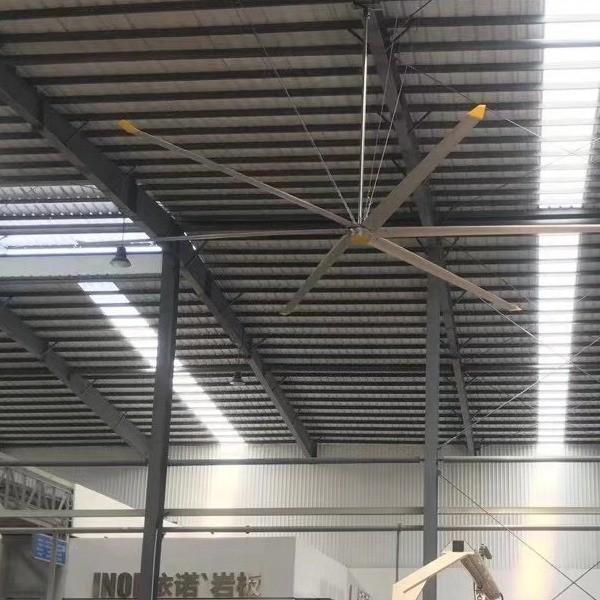 5pcs Al-Mg Alloy Blade 7.3m 24FT ventilador HVLS industrial para arrefecimento e ventilação de armazém