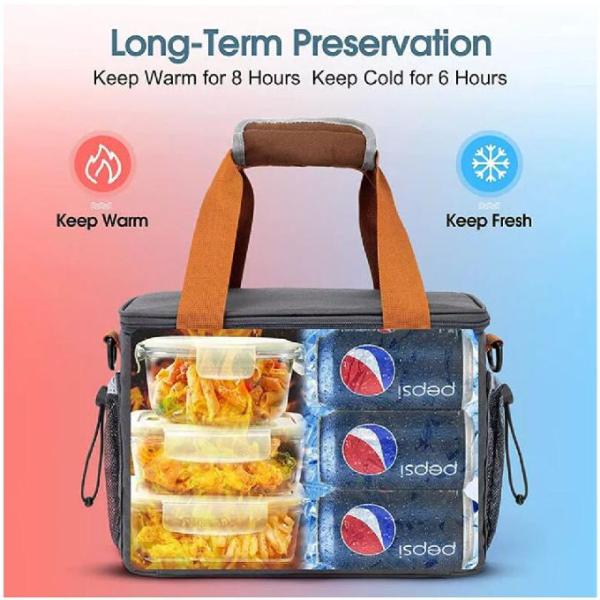 сумка обеда портативной складной 600d Оксфорда ткани 15l более крутая с плечевым ремнем