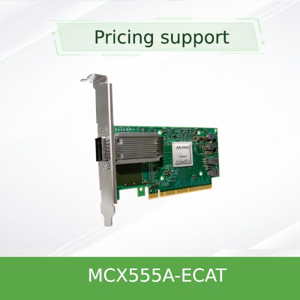 Tarjeta de adaptador EDR Connectx-5 de alta velocidad para redes de 100 GB/s MCX555A-Ecat