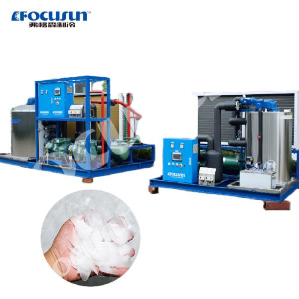 Chile Máquina de flocos de gelo industrial com tamanho de gelo de 1,5 mm-2,2 mm e refrigerante R404A