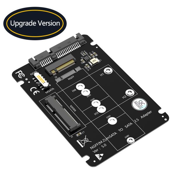 2 в 1 комбинировать M.2 NGFF Ключ B & MSATA SSD к SATA3 адаптер LED указывает состояние питания