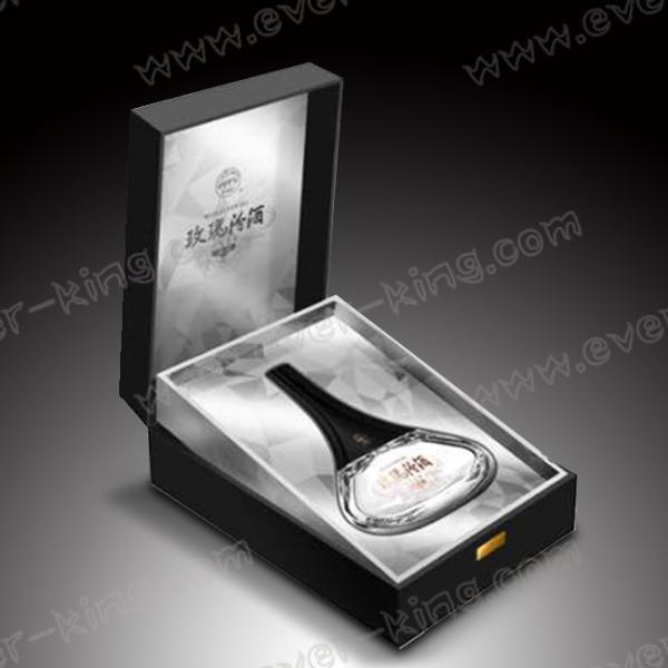 Коробки вина пластикового ярлыка кожаные рифленые для духов