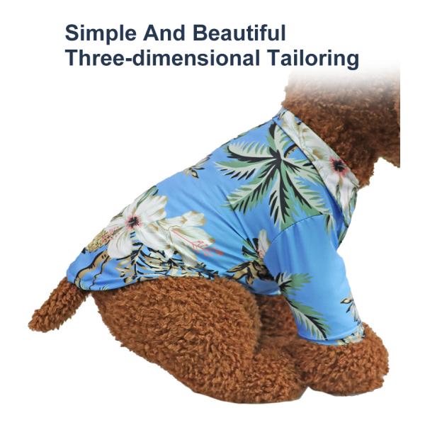 Hawaiian Style Pets Wearing Clothes French Bulldog Dog Hawaiian Shirt