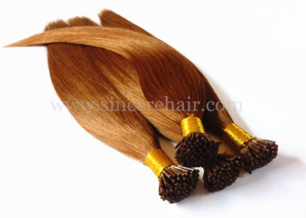 20 Pre Bonded Hair Extensions Flat Tip for sale - 20 Brown Keratin Fusion Flat Shape Hair Extensions 1.0 G  on Sale