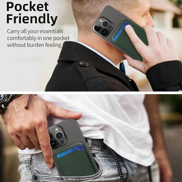 Custom Color PU Leather Card Holders , Leather Phone Case With Wallet And Stand