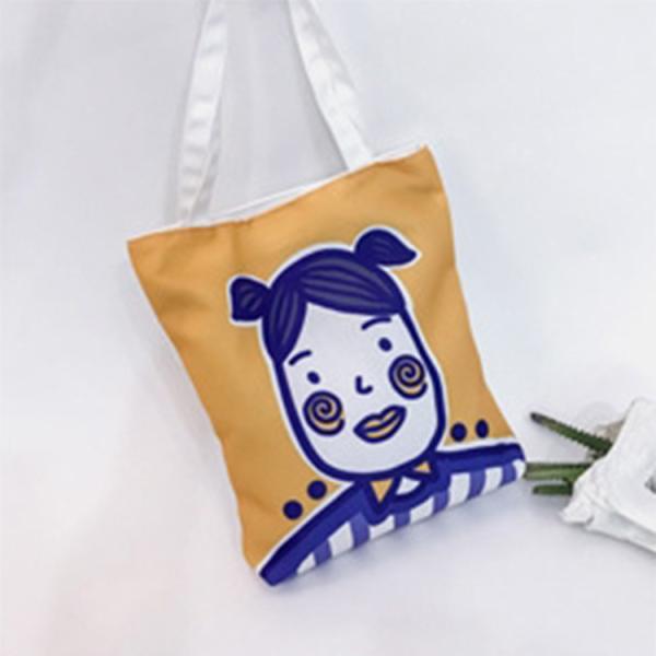 Korean version of cartoon character printing ladies small square shoulder bag messenger bag