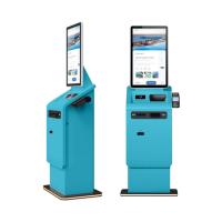 27 32 pulgadas de piso de pie pantalla táctil automático dispensador de efectivo reciclador de monedas Android Acceptor de facturas impresora terminal de kiosco de pago